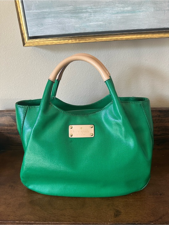kate spade Handbags - Kate Spade Treesh Fulton Street Pine Green Satchel Bag